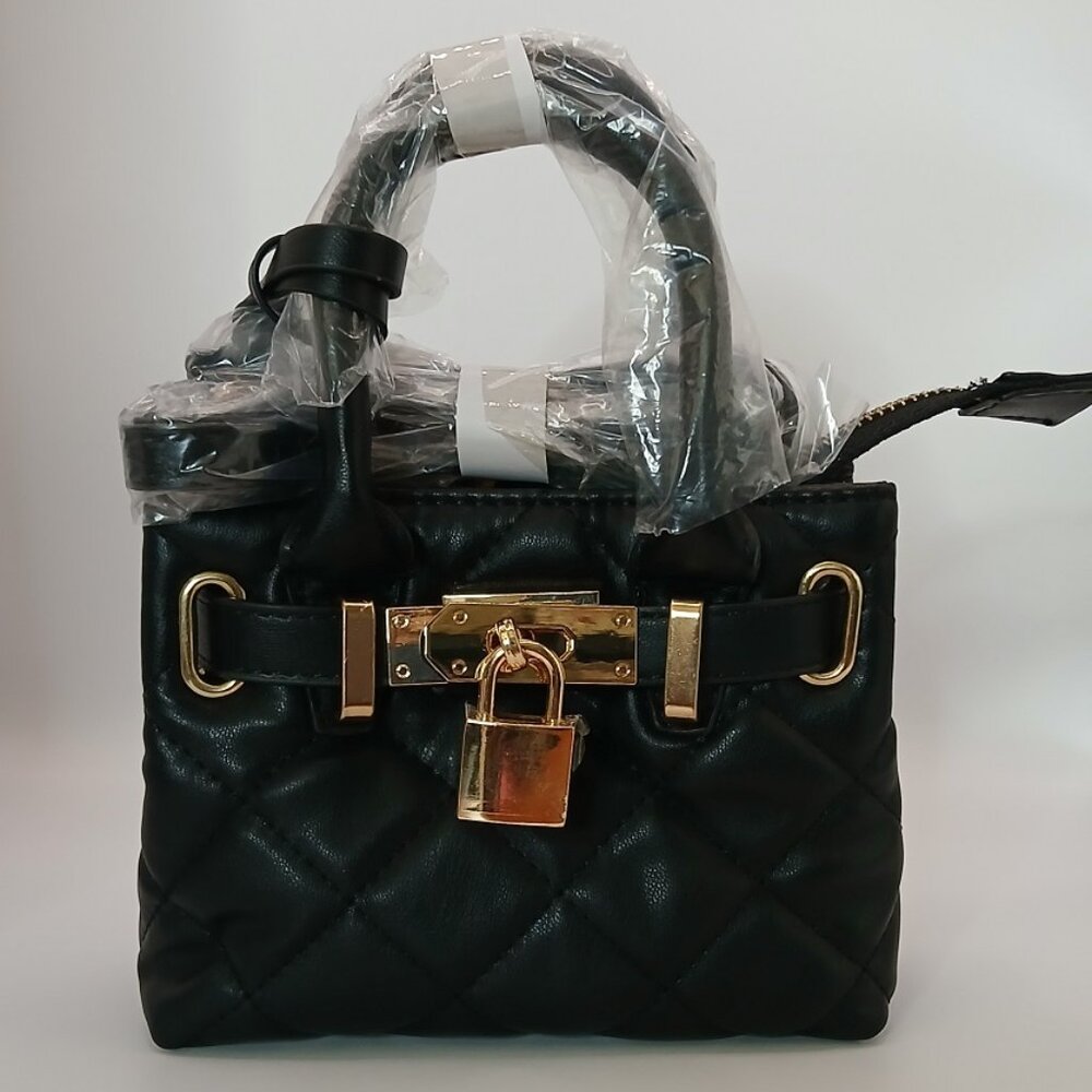 Badgley Mischka Micro Mini Quilted Handbag